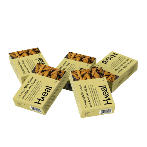 Haeal Turmeric Milk, Neem and Aloe Vera Soap | Grocsy