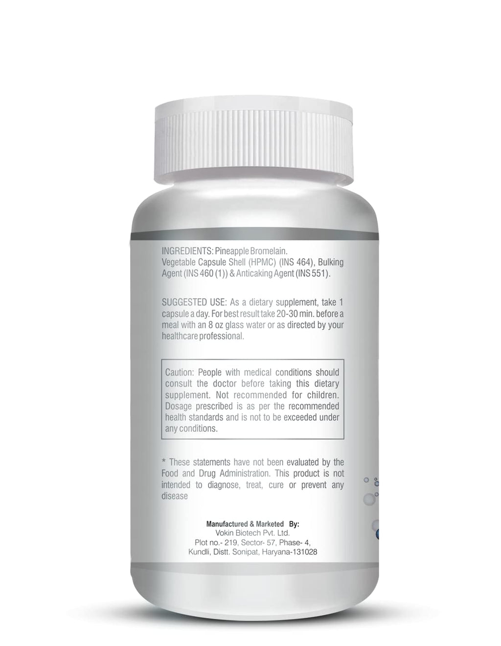 Vokin Biotech Bromelain Pineapple Capsules | Grocsy