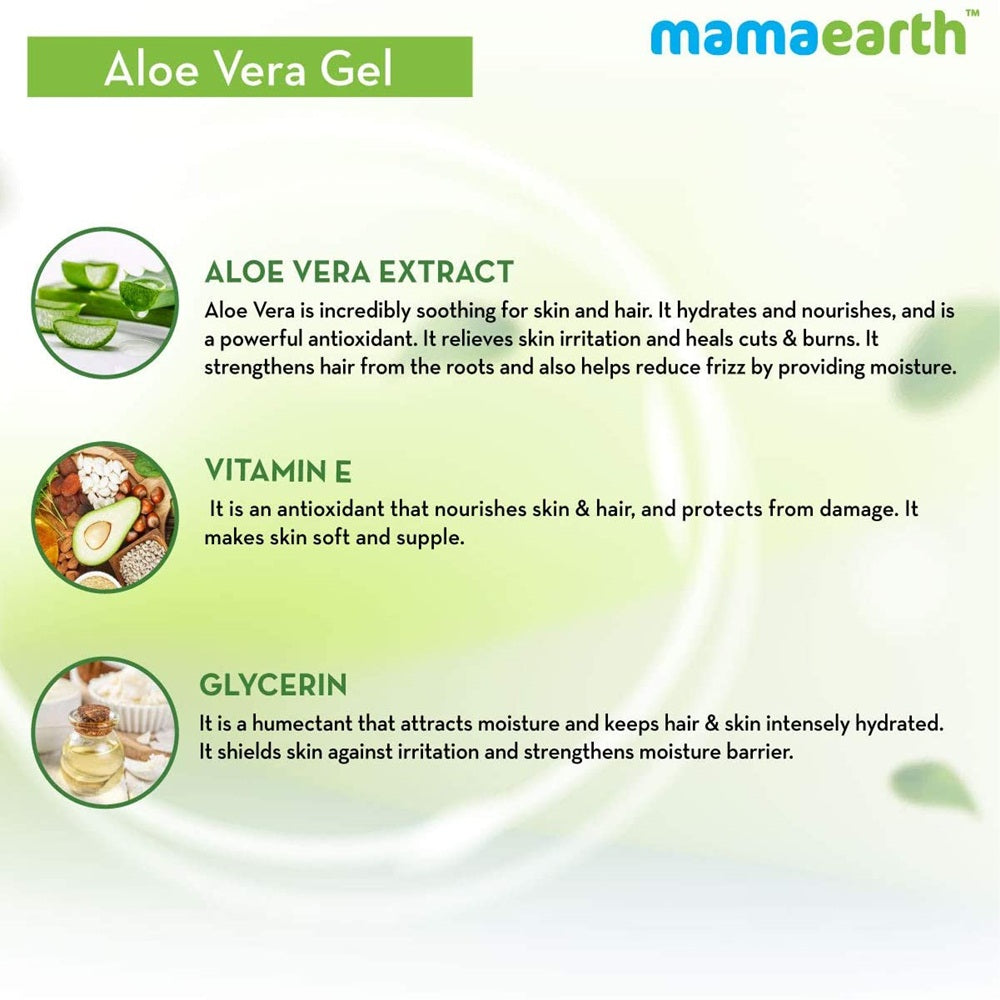 Mamaearth Aloe Vera Gel For Skin & Hair | Grocsy