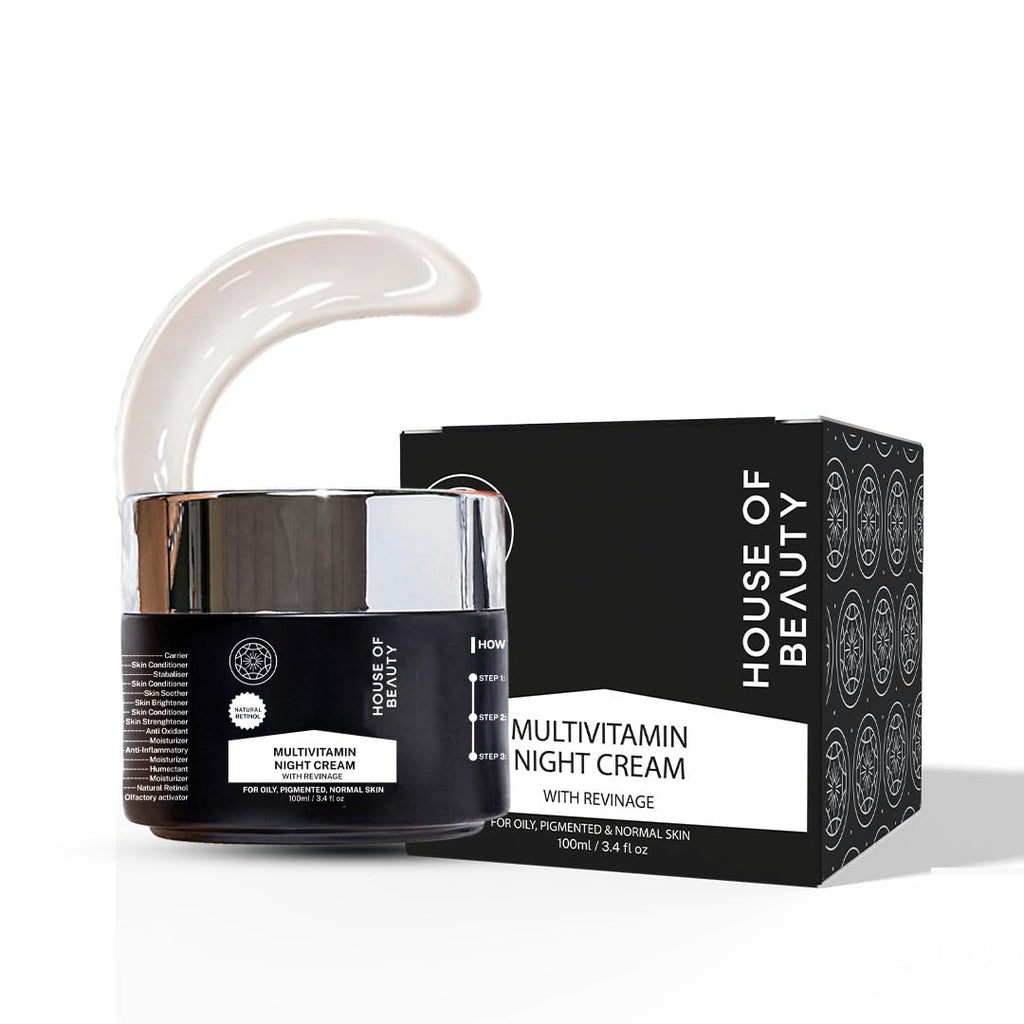 House Of Beauty Multivitamin Nourish Night Cream With Revinage For Face | Grocsy