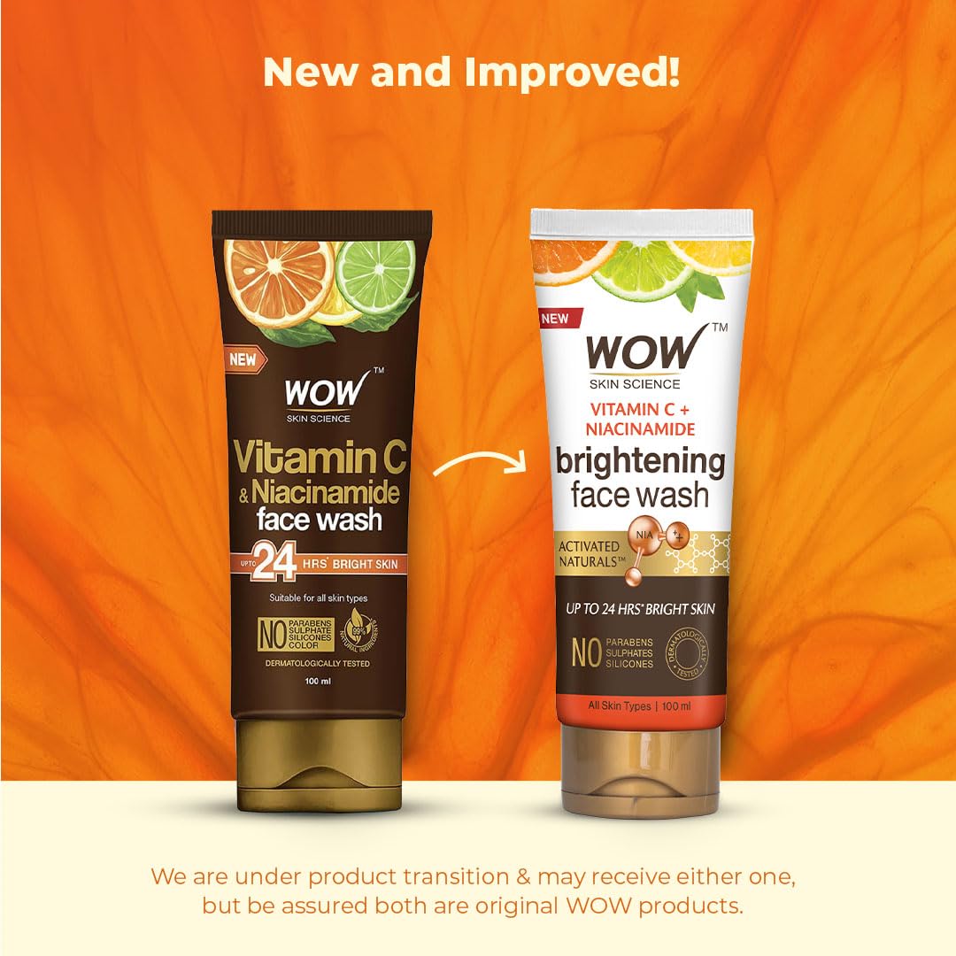 Wow Skin Science Brightening Vitamin C Face Wash | Grocsy