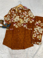 Pramukh Fab Mustard Color Cotton Co-ord Set | Grocsy