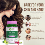 Pure Nutrition Biotin 10,000mcg from Natural Sesbania Extract Veg Tablets | Grocsy