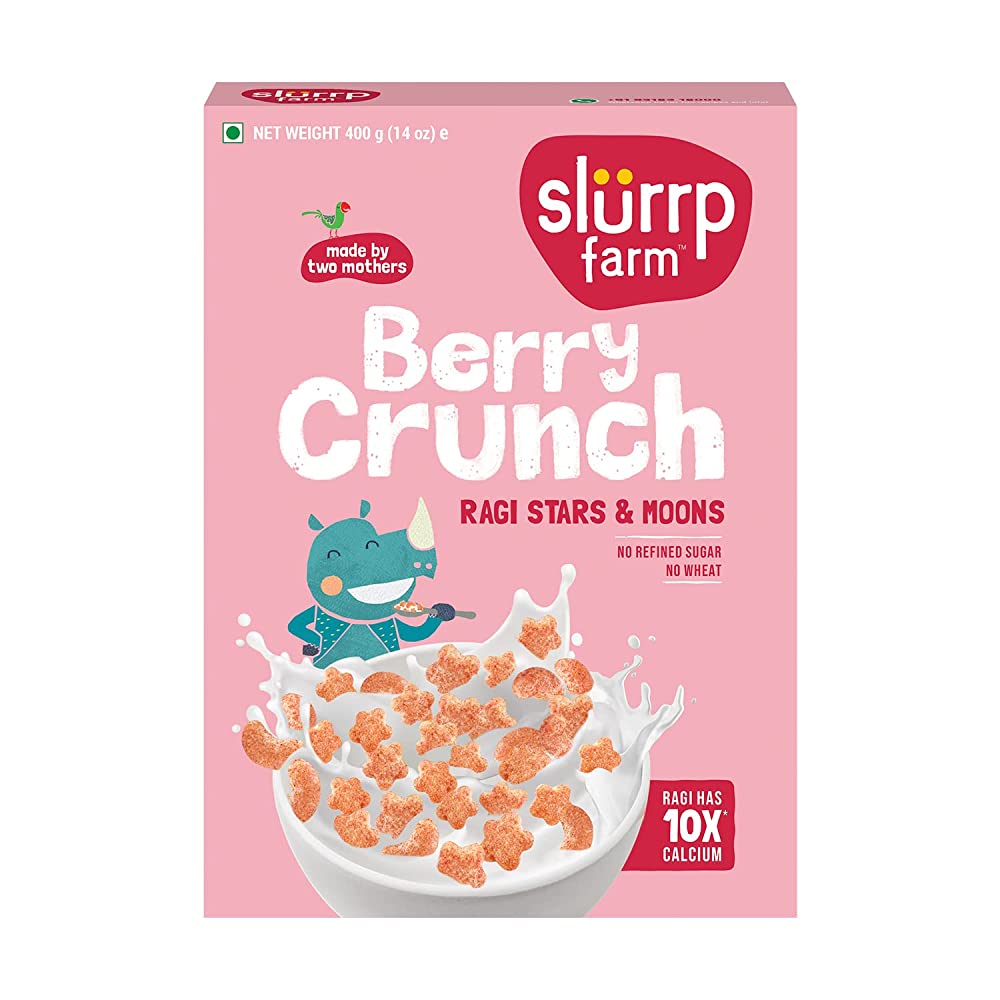 Slurrp Farm Strawberry Stars and Moons Millet Crunch | Grocsy
