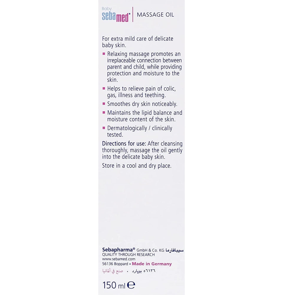 Sebamed Baby Massage Oil With Soya Oil For Newborn | Grocsy