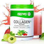 OZiva Vegan Collagen Builder with Biotin & Vitamin C For Brighter & Youthful Skin | Collagen Supplement For Women & Men | Plant Based Collagen Powder | Grocsy