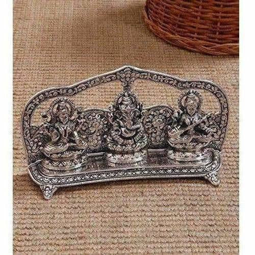 Laxmi Ganesha Saraswati Idol | Grocsy