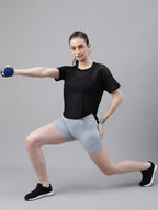 MKH Relaxed Fit Typography Printed Drop-Shoulder Sleeves Dri-FIT Sheer Training T-shirt | Grocsy