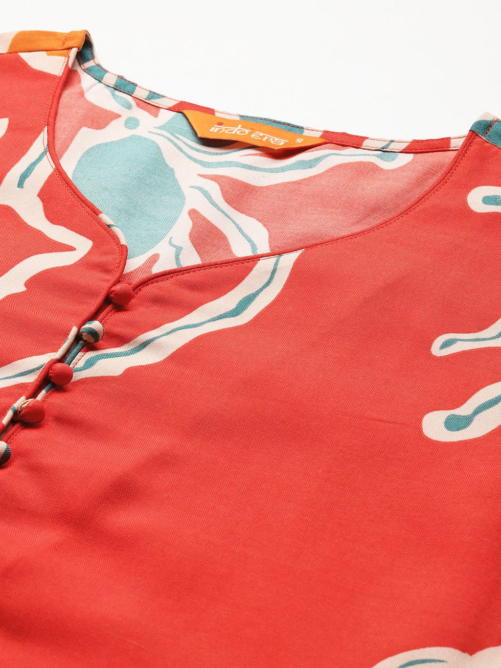 Indo Era Floral Printed Regular Pure Cotton Kurta with Trousers | Grocsy