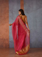 Tikhi Imli Zari Organza Heavy Work Saree | Grocsy