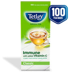 Tetley Green Tea Regular (100 Tea Bags) | Grocsy
