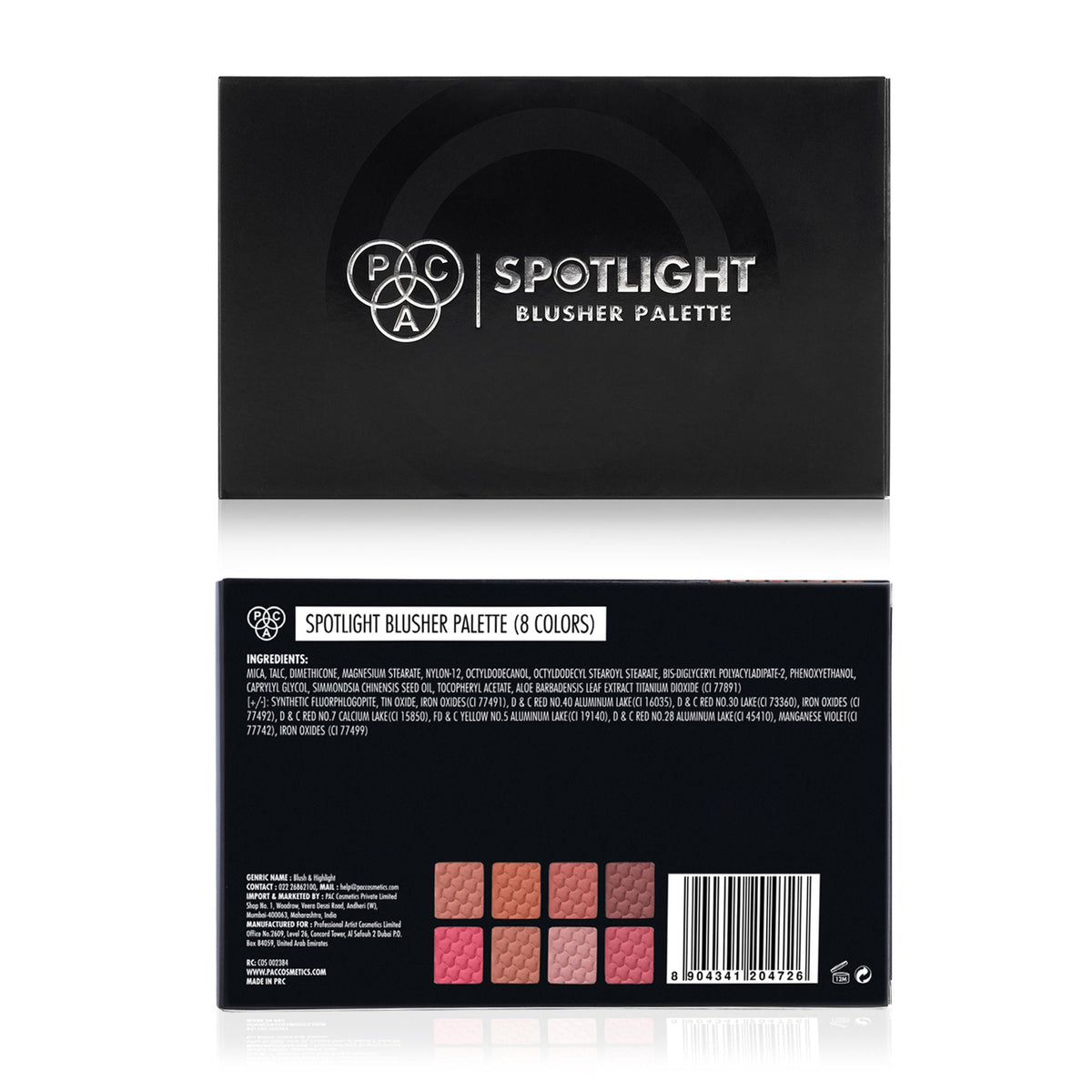 PAC Studio Spotlight Blusher Palette X8 - All in One MUA Palette, High Payoff, Shades for Every Skin Tone | Grocsy