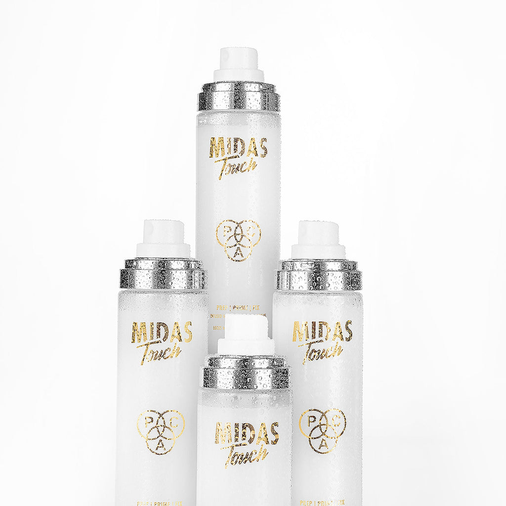 PAC Studio Midas Touch Makeup Fixer - Glow Setting Spray, Non - Sticky, Infused With Pearlescent Particles | Grocsy