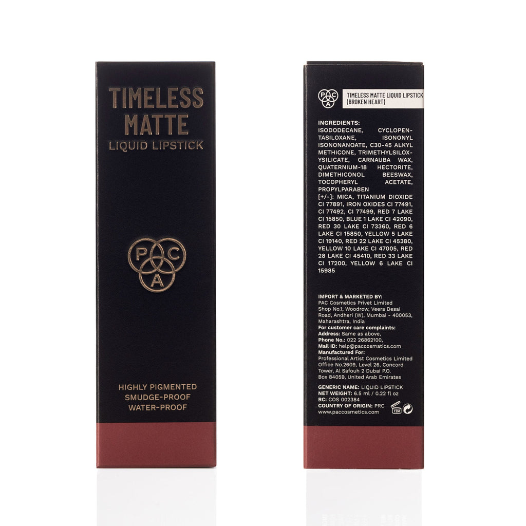 PAC Studio Timeless Matte Liquid Lipstick - Broken Heart | Grocsy