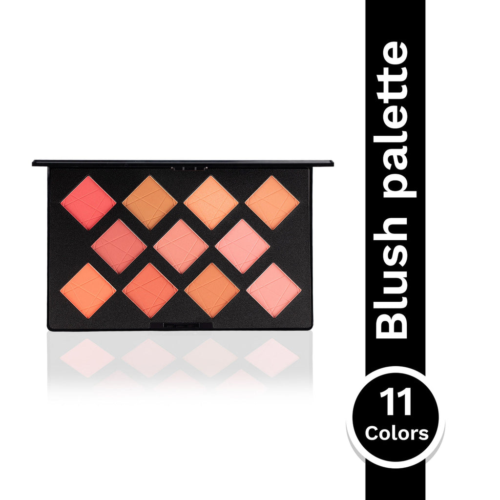 PAC Studio Take Cover Blusher X11 - Micro Fine Pigments, Blends Effortlessly, 8 Matte & 3 Shimmer Shades | Grocsy