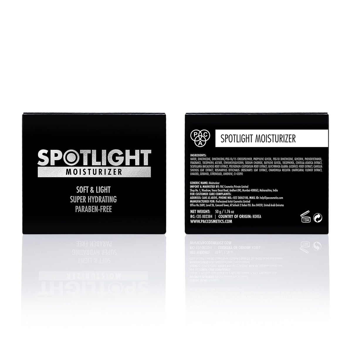 PAC Studio Spotlight Moisturizer - Quick Absorbing Formula, Keeps Skin Hydrated, Dewy & Plump All Day | Grocsy