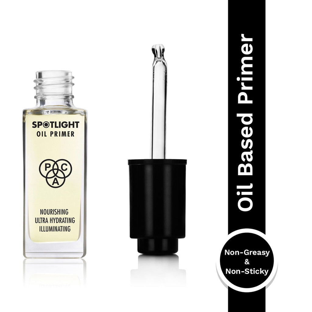 PAC Studio Spotlight Oil Primer - Ultra Lightweight, Hydrates Nourishes & Boosts Radiance Best For Dry Skin | Grocsy