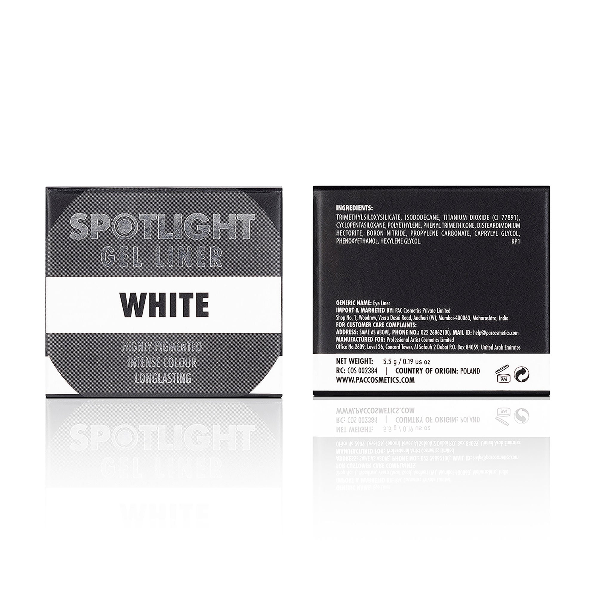 PAC Studio Spotlight Gel Liner - White | Grocsy