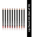 PAC Studio Lip Pencil Vault Set of 10 - Creamy Non Drying, Longwear Intense Pigment, Matte Finish | Grocsy