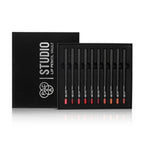 PAC Studio Lip Pencil Vault Set of 10 - Creamy Non Drying, Longwear Intense Pigment, Matte Finish | Grocsy