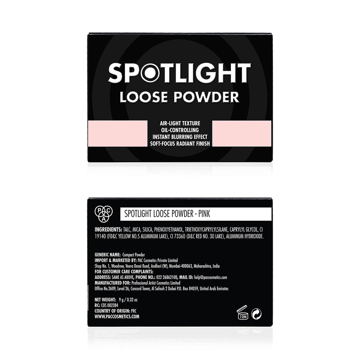 PAC Studio Spotlight Loose Powder - Pink | Grocsy