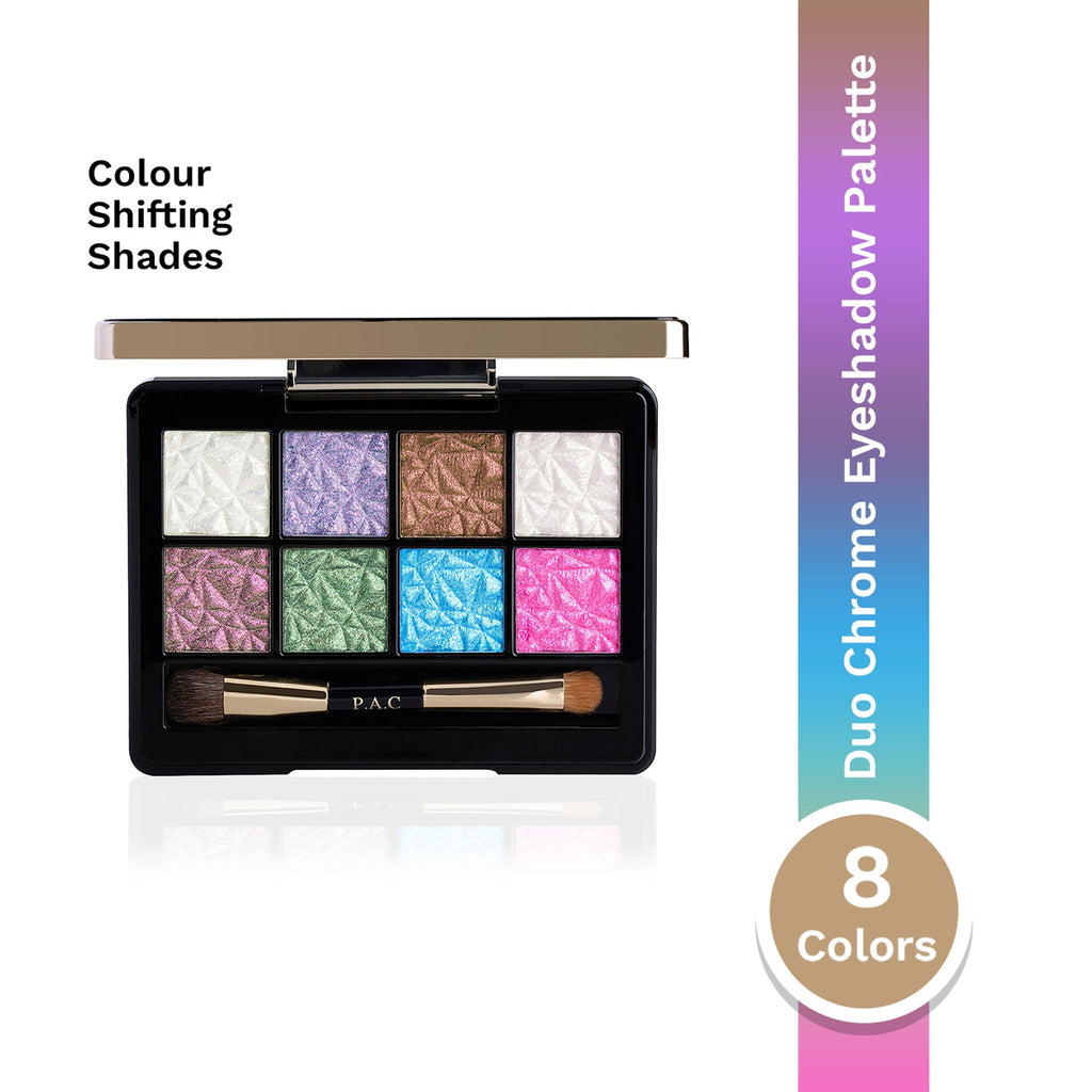 PAC Studio Spotlight Duo Chrome Palette Season 2 - Intensely Pigmented, Buttery Smooth Multi Chrome Shades | Grocsy