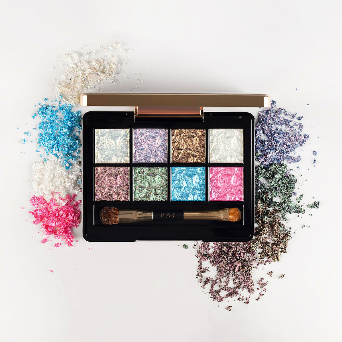 PAC Studio Spotlight Duo Chrome Palette Season 2 - Intensely Pigmented, Buttery Smooth Multi Chrome Shades | Grocsy