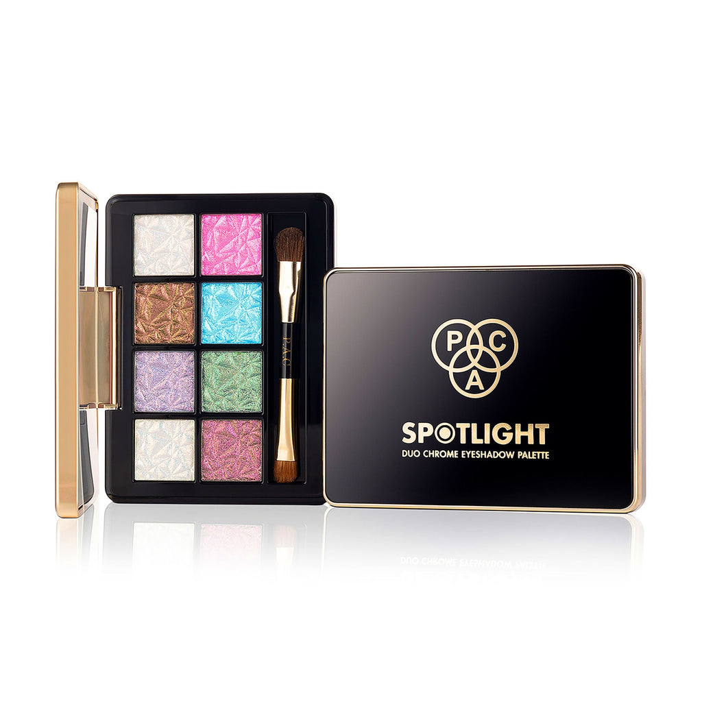 PAC Studio Spotlight Duo Chrome Palette Season 2 - Intensely Pigmented, Buttery Smooth Multi Chrome Shades | Grocsy