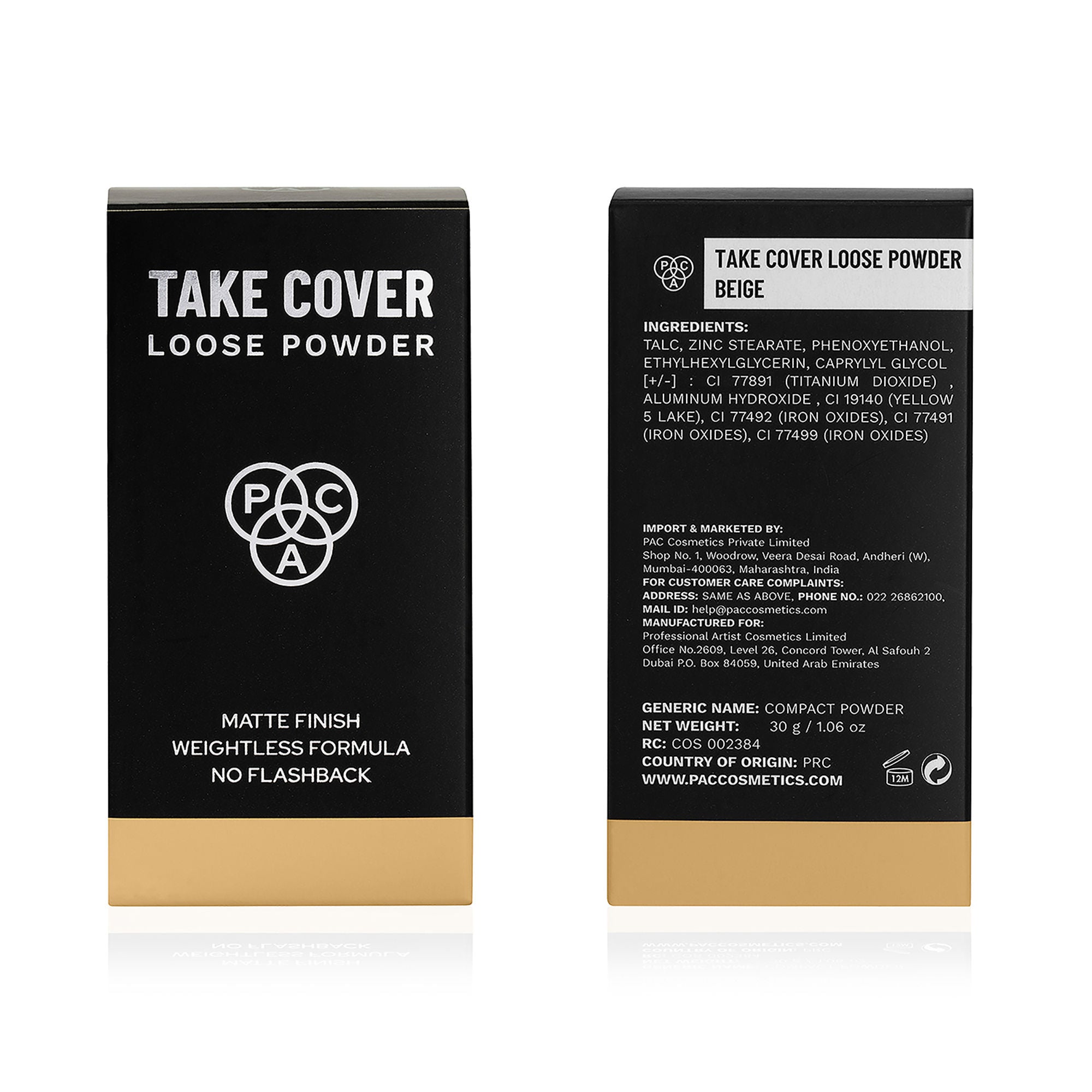 PAC Studio Take Cover Loose Powder - Beige | Grocsy