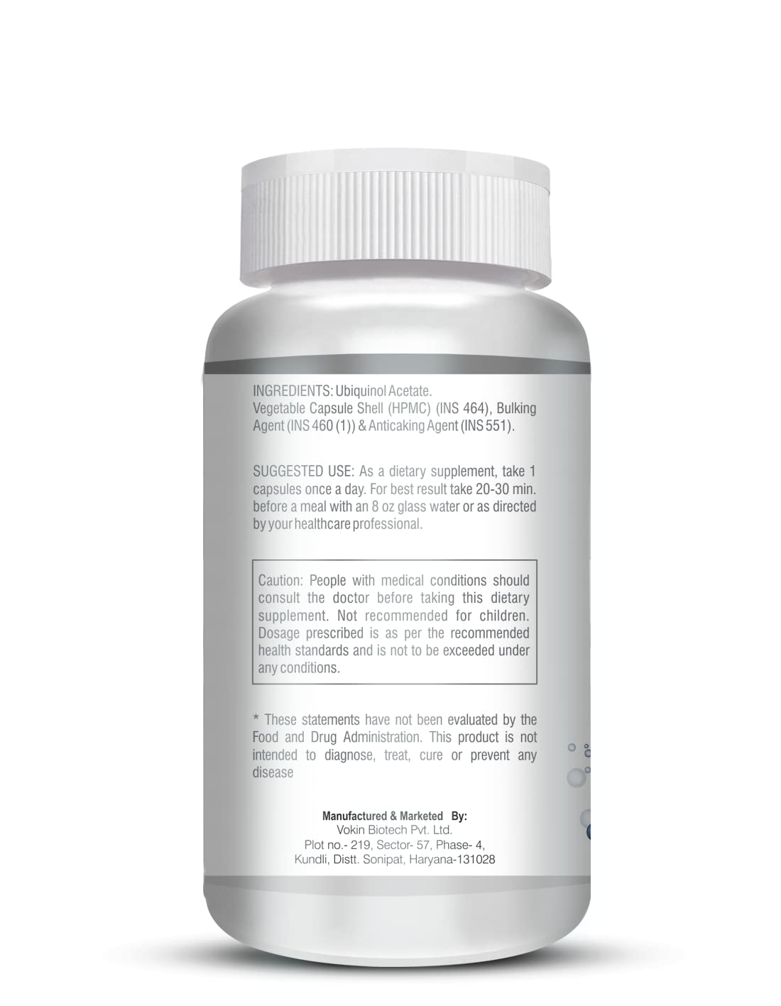 Vokin Biotech Ubiquinol - Acetate – Support Heart Health | Grocsy