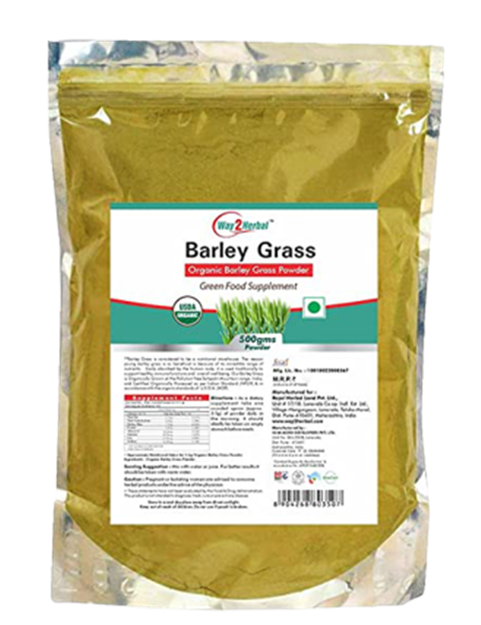 Way2herbal Organic Barley Grass Powder | Grocsy