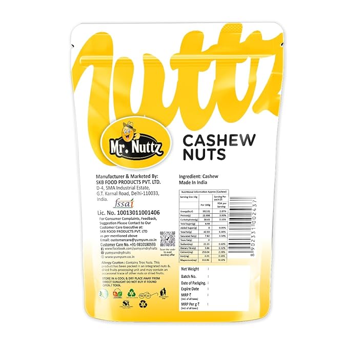 Mr. Nuttz Cashews Pouch | Grocsy