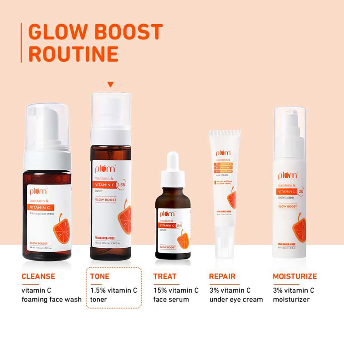 Plum 1.5% Vitamin C Toner with Mandarin for Glowing Skin | Grocsy