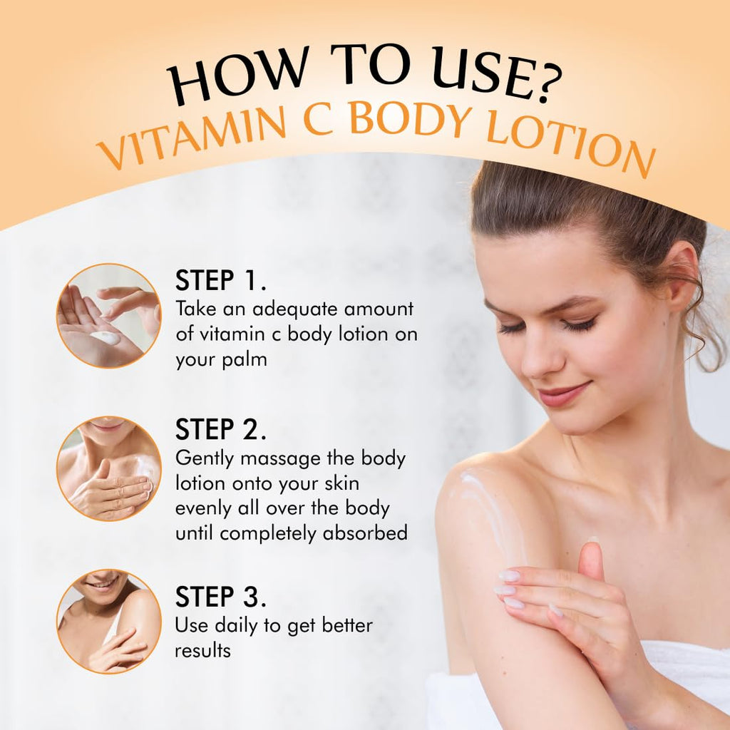 Nuerma Science Vitamin C Moisturizing Body Lotion | Deep Hydrating & Nourishing Body Lotion | Grocsy