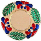 Golden - Haldi Kumkum Holder Tilak Thali Golden | Grocsy