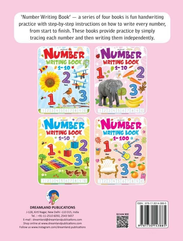Dreamland Number Writing Book 1-20 | Grocsy