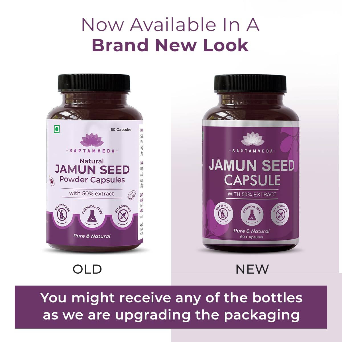 Saptamveda Natural Jamun Seed Capsules | Grocsy