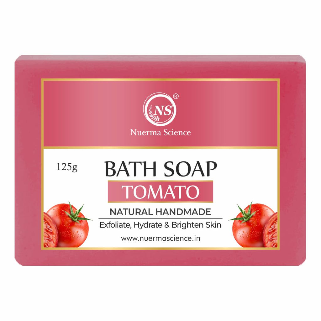 Nuerma Science Tomato Bath Soap | Exfoliate, Hydrate & Brighten Skin | Grocsy