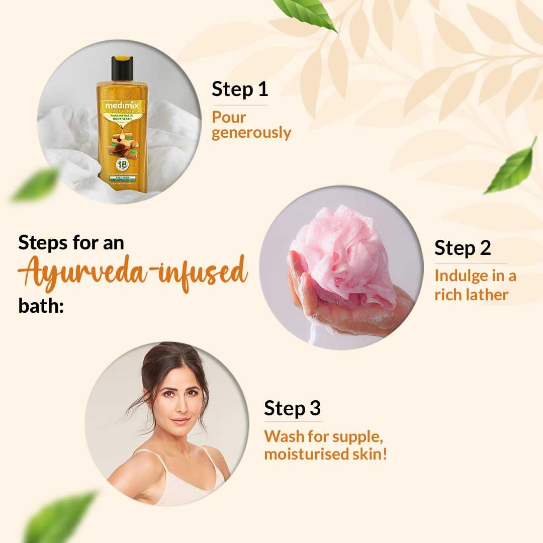 Medimix Ayurvedic Sandal Body Wash With Eladi Oil | Grocsy