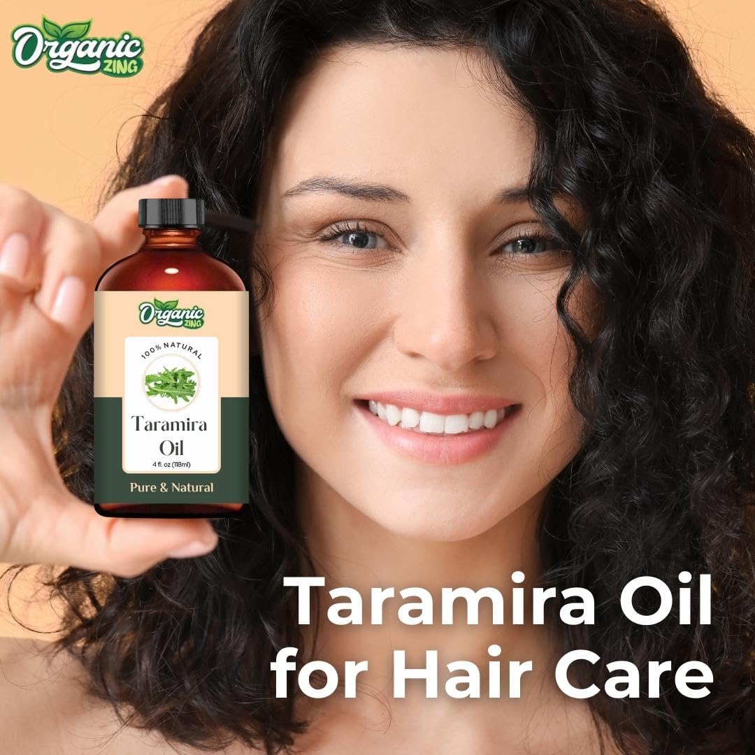 Organic Zing Taramira (Eruca vesicaria SSP. Sativa) Oil |Pure & Natural Steam Distilled Essential Oil Massage, Skincare & Haircare | Grocsy