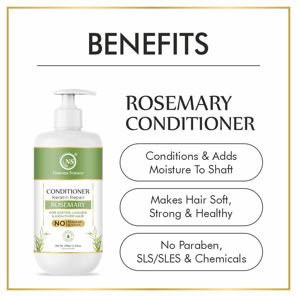 Nuerma Science Keratin Repair Rosemary Hair Conditioner for Softer, Longer & Healthier Hair | Grocsy