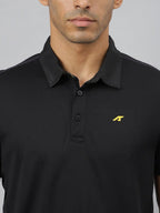 Alcis Men Train-Tech Anti-Static Slim-Fit Training Polo T-Shirt | Grocsy