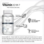 Vokin Biotech Vitamin K2 MK-7- Support Bone & Heart Health - 55mc Capsules | Grocsy