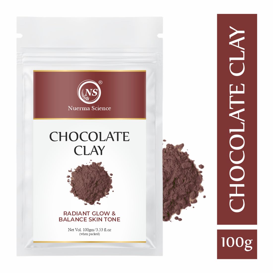Nuerma Science Chocolate Clay | Radiant Glow & Balance Skin Tone | Grocsy