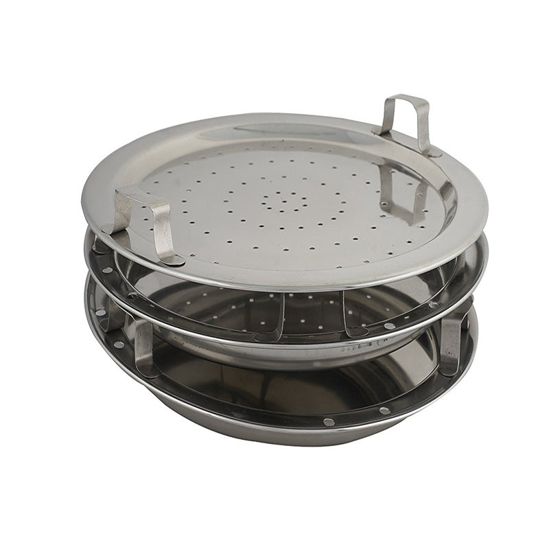 Kitchen Sandwich Bottom Multi kadai Idly Cooker Dhokla and Plate | Grocsy