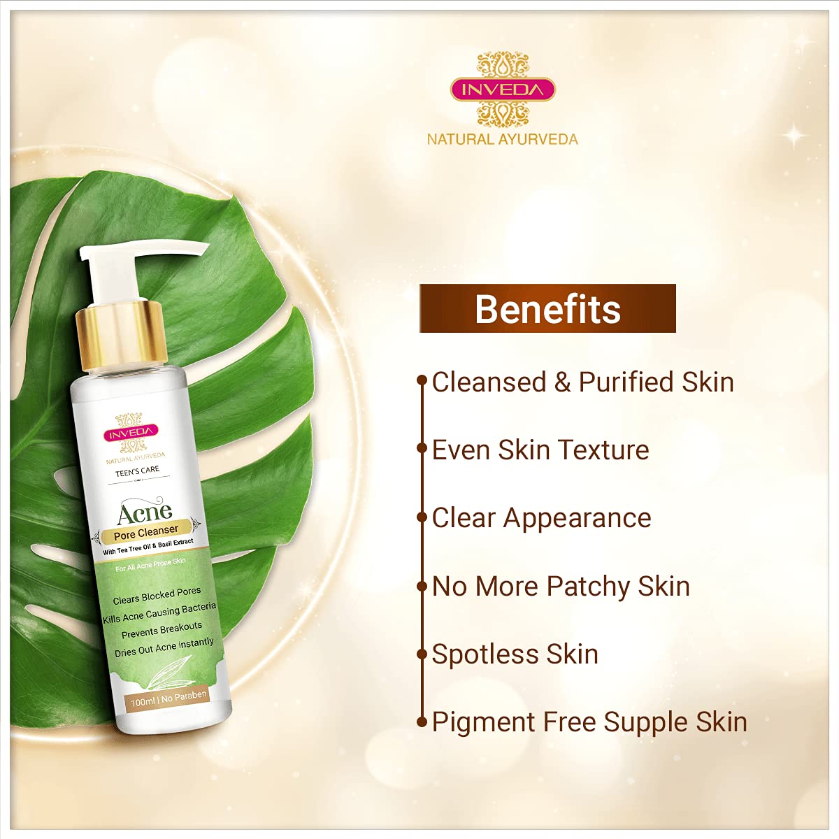 Inveda Teen's Care Acne Pore Cleanser | Grocsy