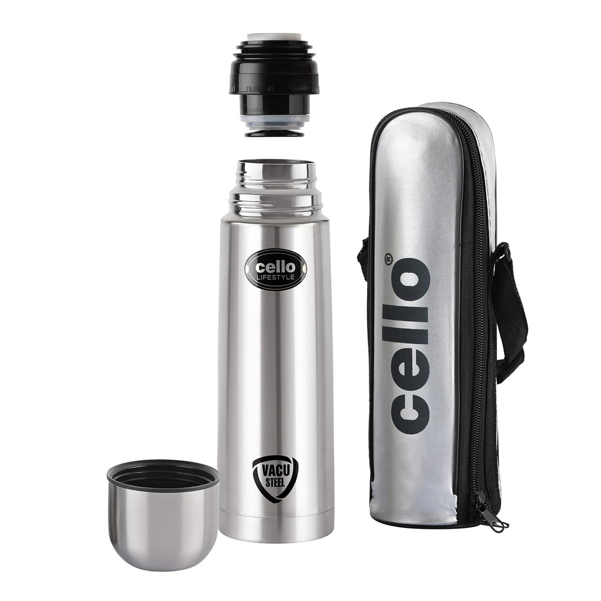 CELLO Lifestyle Insulated Stainless Steel Flask Water Bottle for Daily Use 500 ml | Grocsy