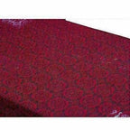 Cotton Dining Table Cover 6 Seater - Maroon | Grocsy
