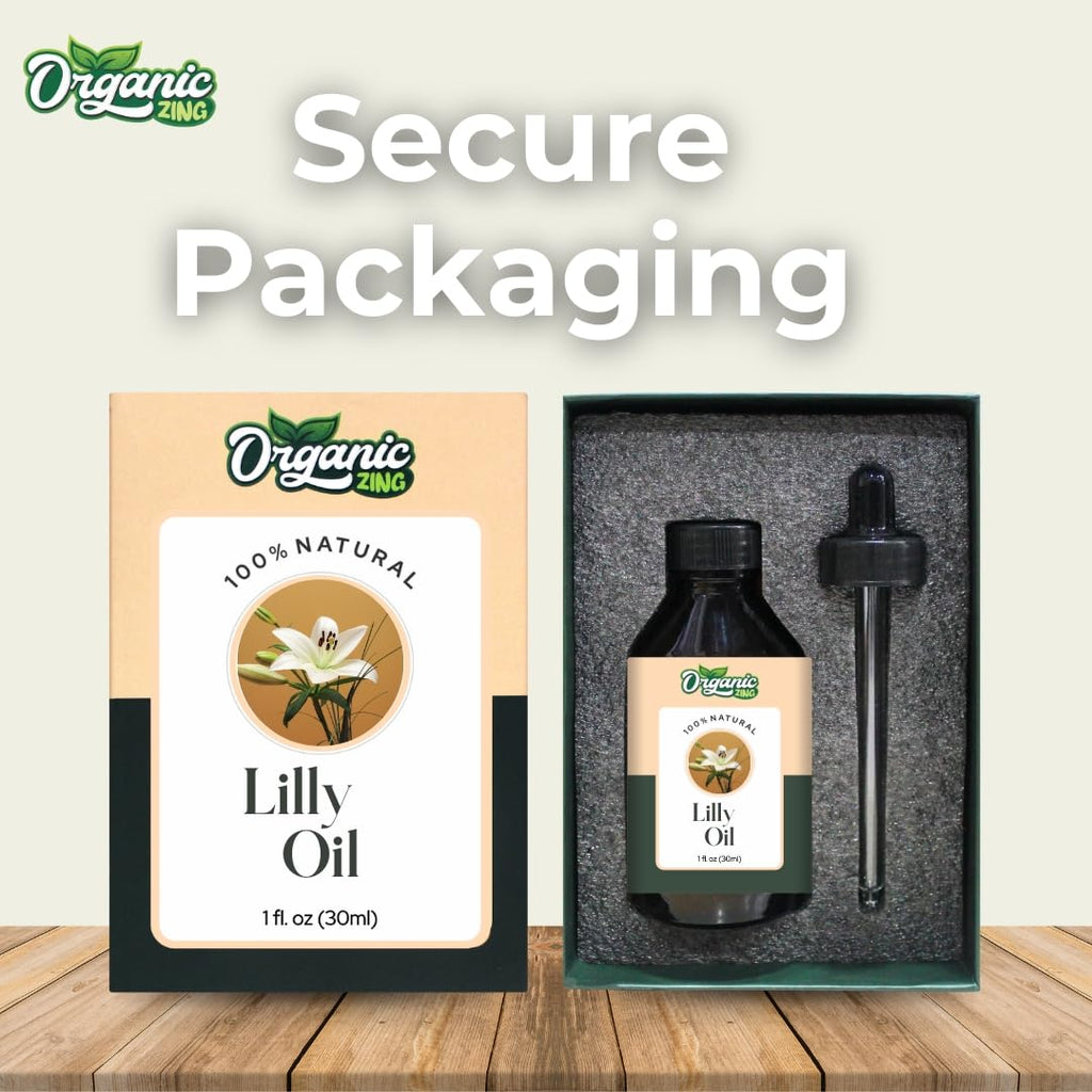 Organic Zing Lily (Lilium Auratum) Oil | Pure & Natural Essential Oil for Skincare & Aroma & Diffusers | Grocsy