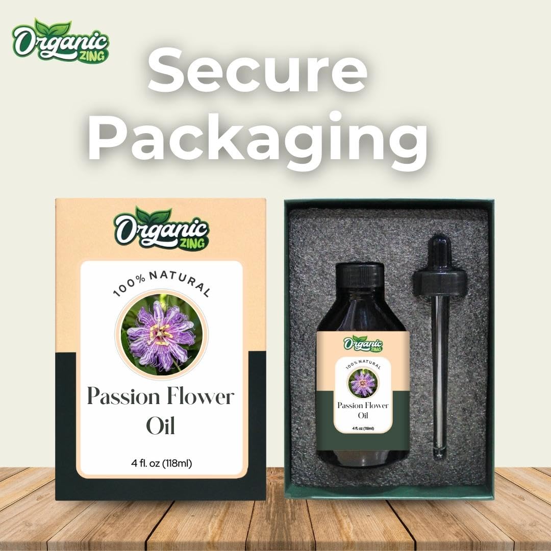 Organic Zing Passion Flower (Passiflora) Oil | Pure & Natural Essential Oil for Aroma, Diffusers, Skincare & Massage | Grocsy